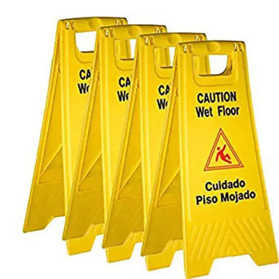 Customized Alert Level Siganges Customized Safety Alert Signage With Self Adhesive / Screws Installation